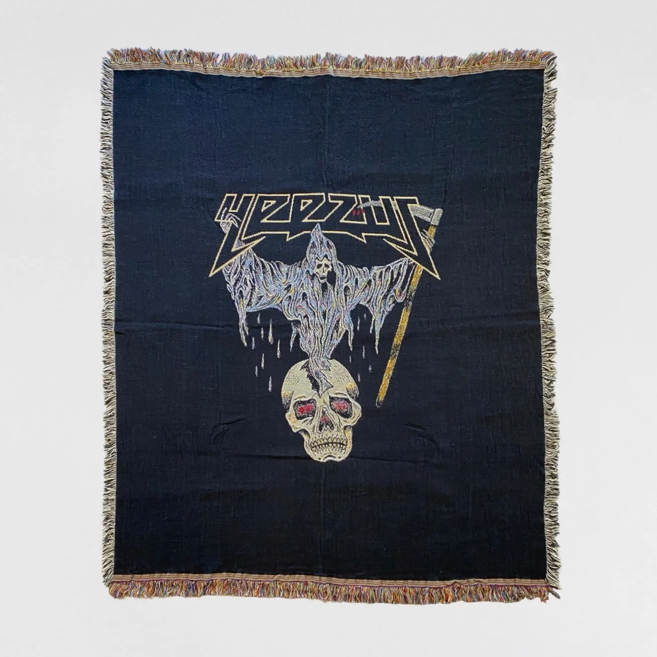 Yeezus 2015 Unreleased Flying Reaper Woven Blanket