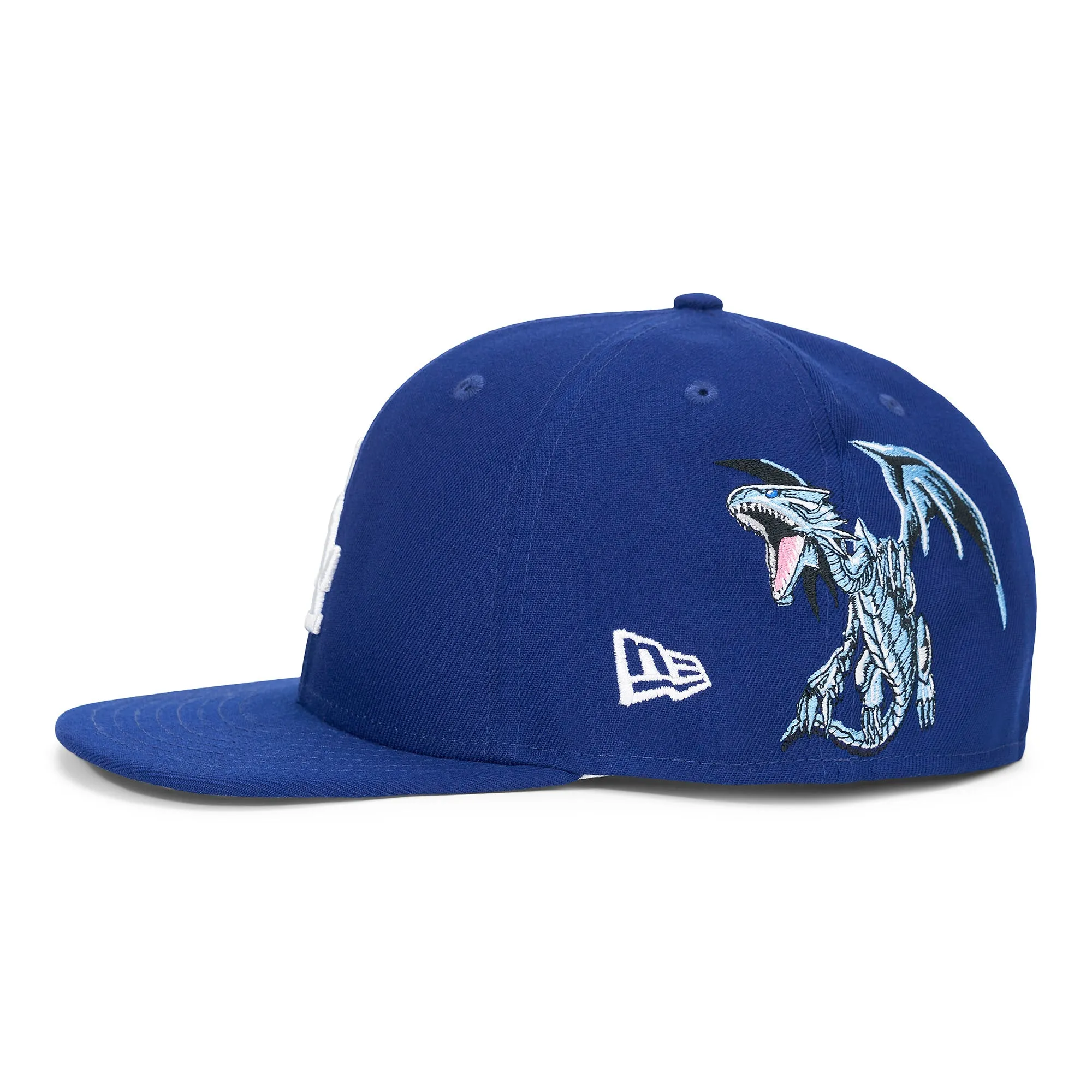 YUGIOH BLUE EYES LA FITTED HAT (BLUE) *PRE ORDER*